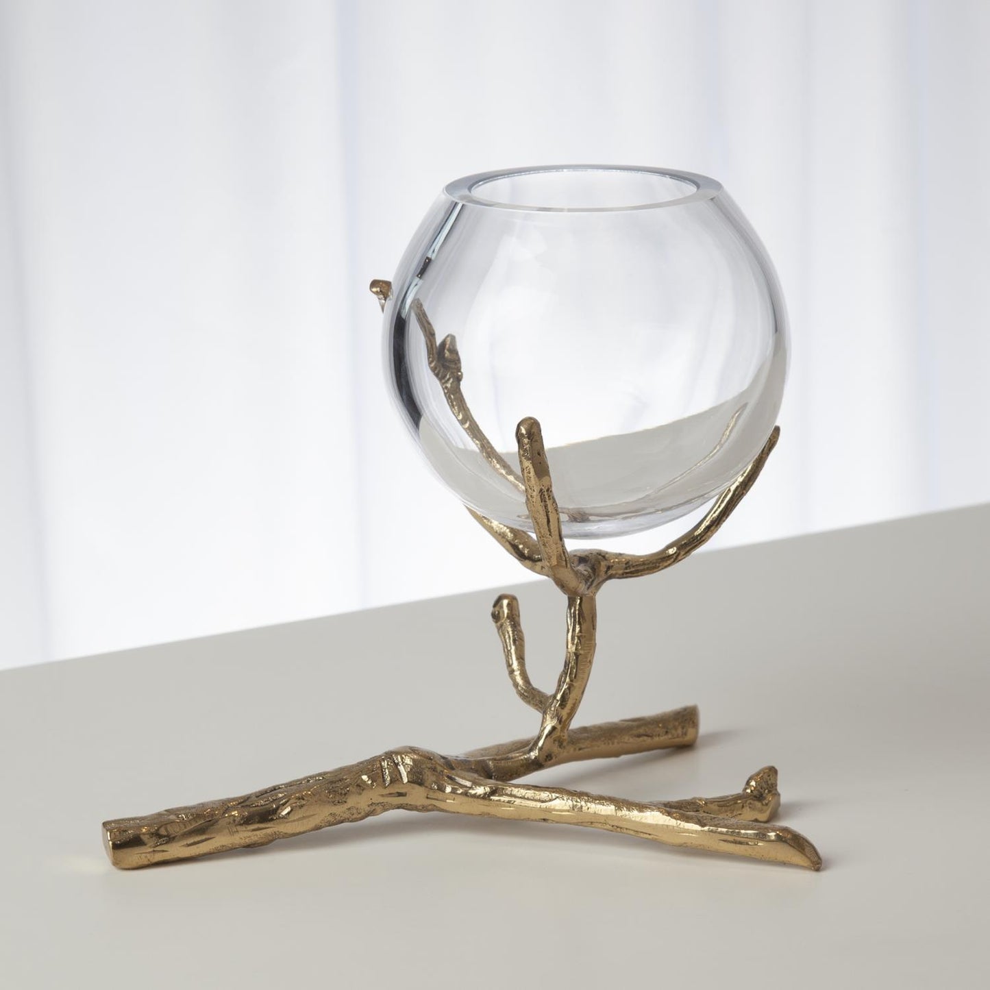 Twig Vase Holder - Brass