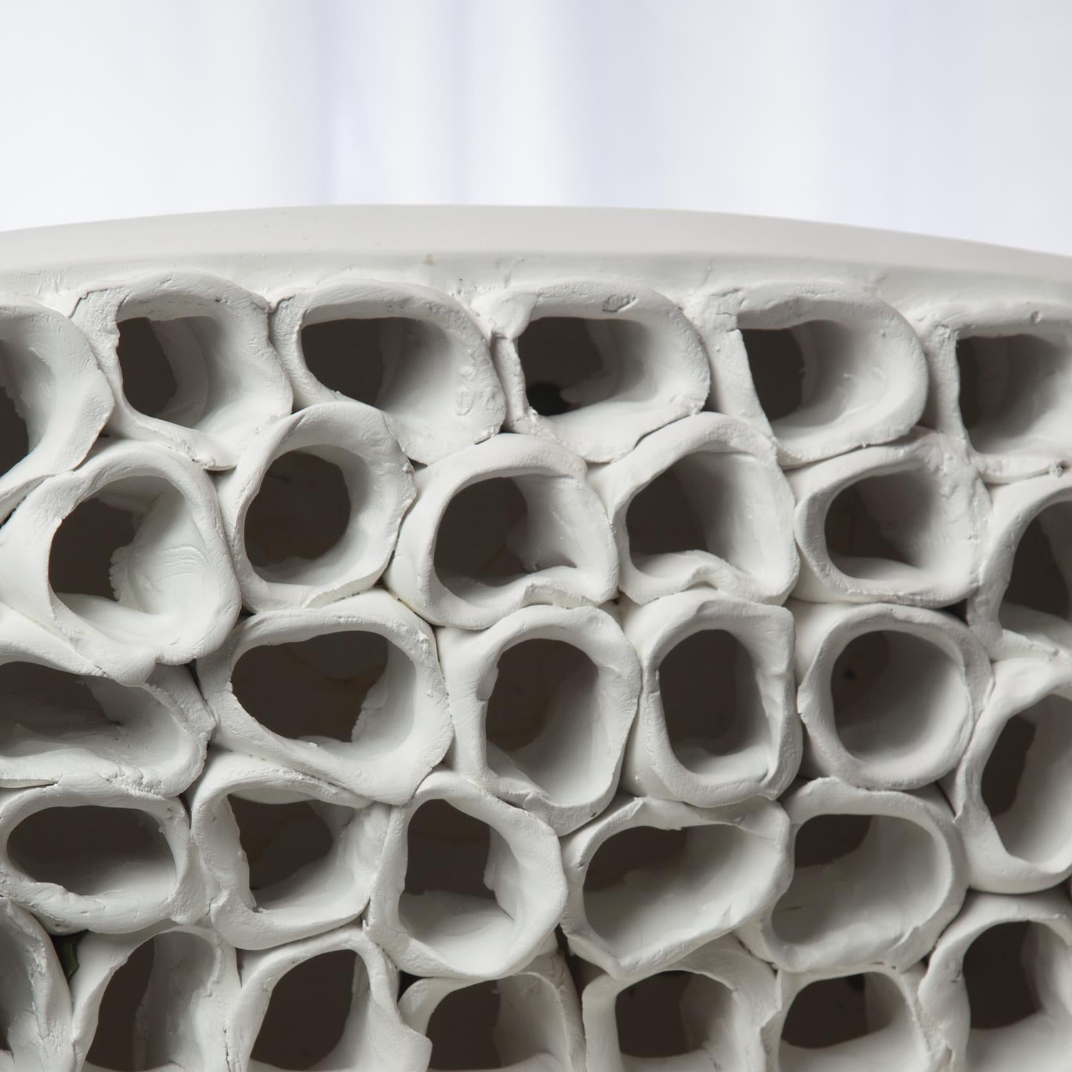 Reef Centerpiece - Matte White - Grats Decor Interior Design & Build Inc.