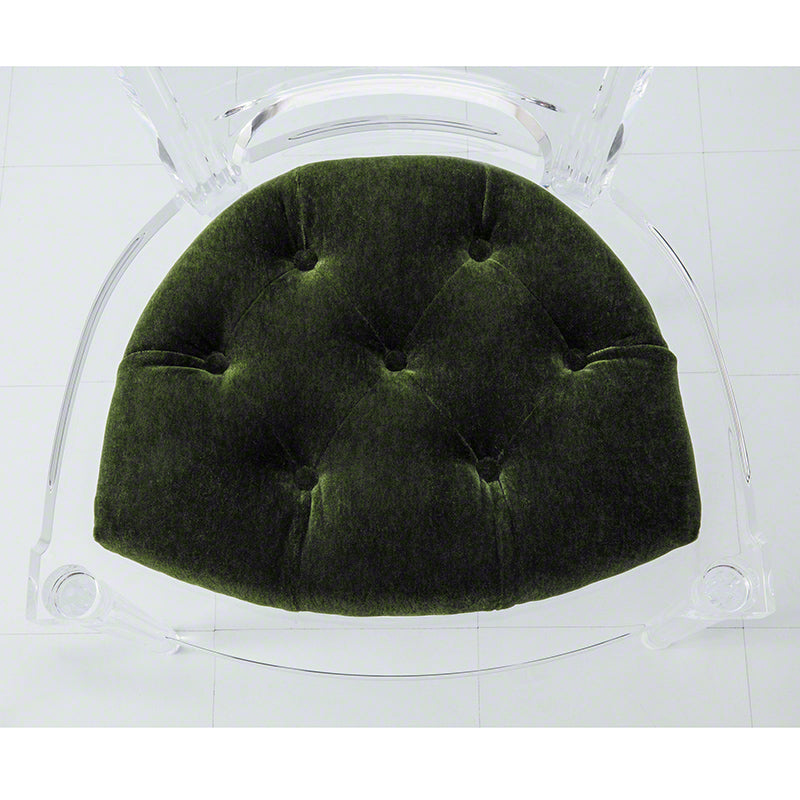 Marilyn Acrylic Arm Chair - Emerald Green - Grats Decor Interior Design & Build Inc.