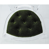Marilyn Acrylic Side Chair - Emerald Green - Grats Decor Interior Design & Build Inc.