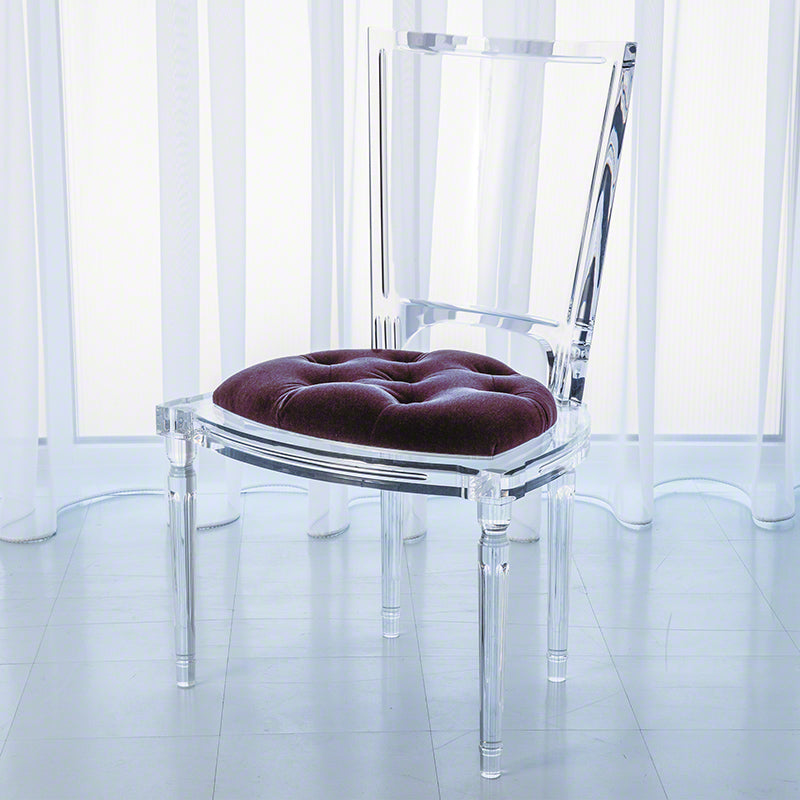 Marilyn Acrylic Side Chair - Sultana Lavender - Grats Decor Interior Design & Build Inc.
