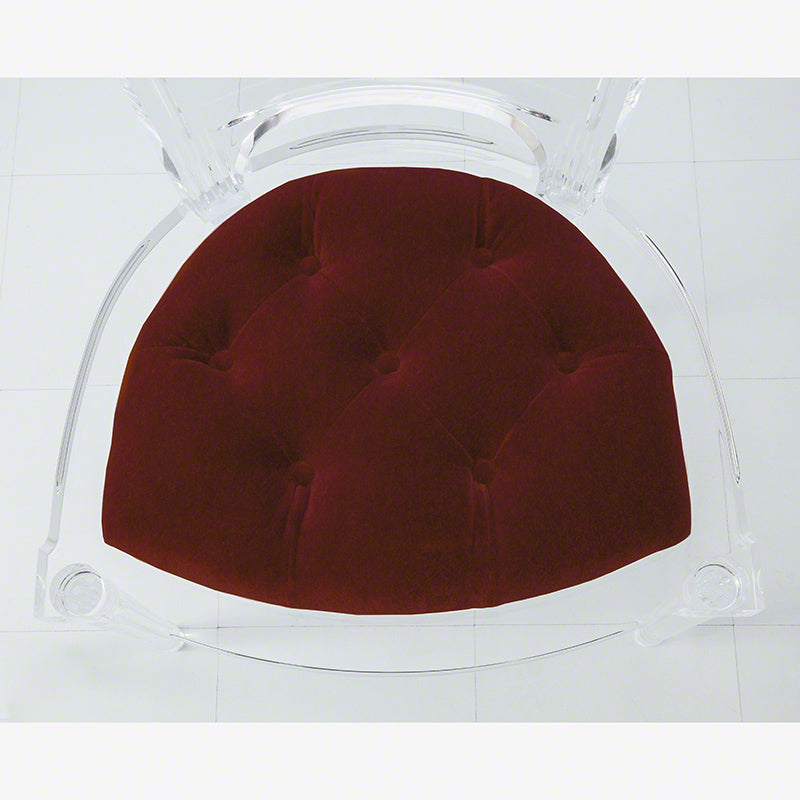 Marilyn Acrylic Side Chair - Red Pepper - Grats Decor Interior Design & Build Inc.