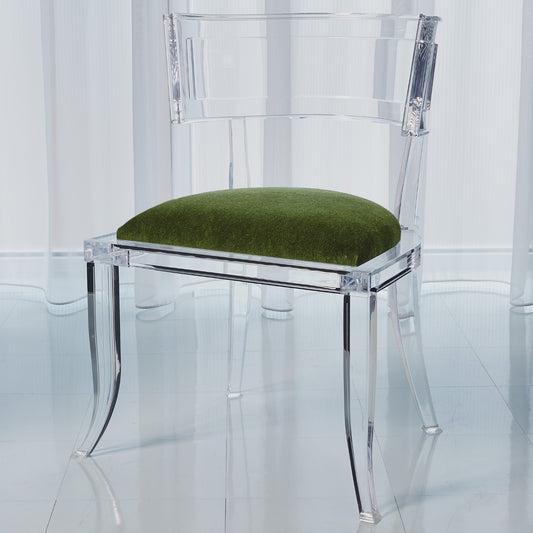 Klismos Acrylic Chair - Emerald Green - Grats Decor Interior Design & Build Inc.