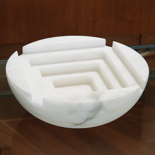 Stepwell Bowl - Alabaster - Grats Decor Interior Design & Build Inc.