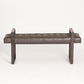Dakota Bench - Graphite Leather