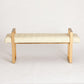 Dakota Bench - Milk Leather