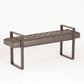 Dakota Bench - Graphite Leather