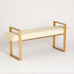 Dakota Bench - Milk Leather