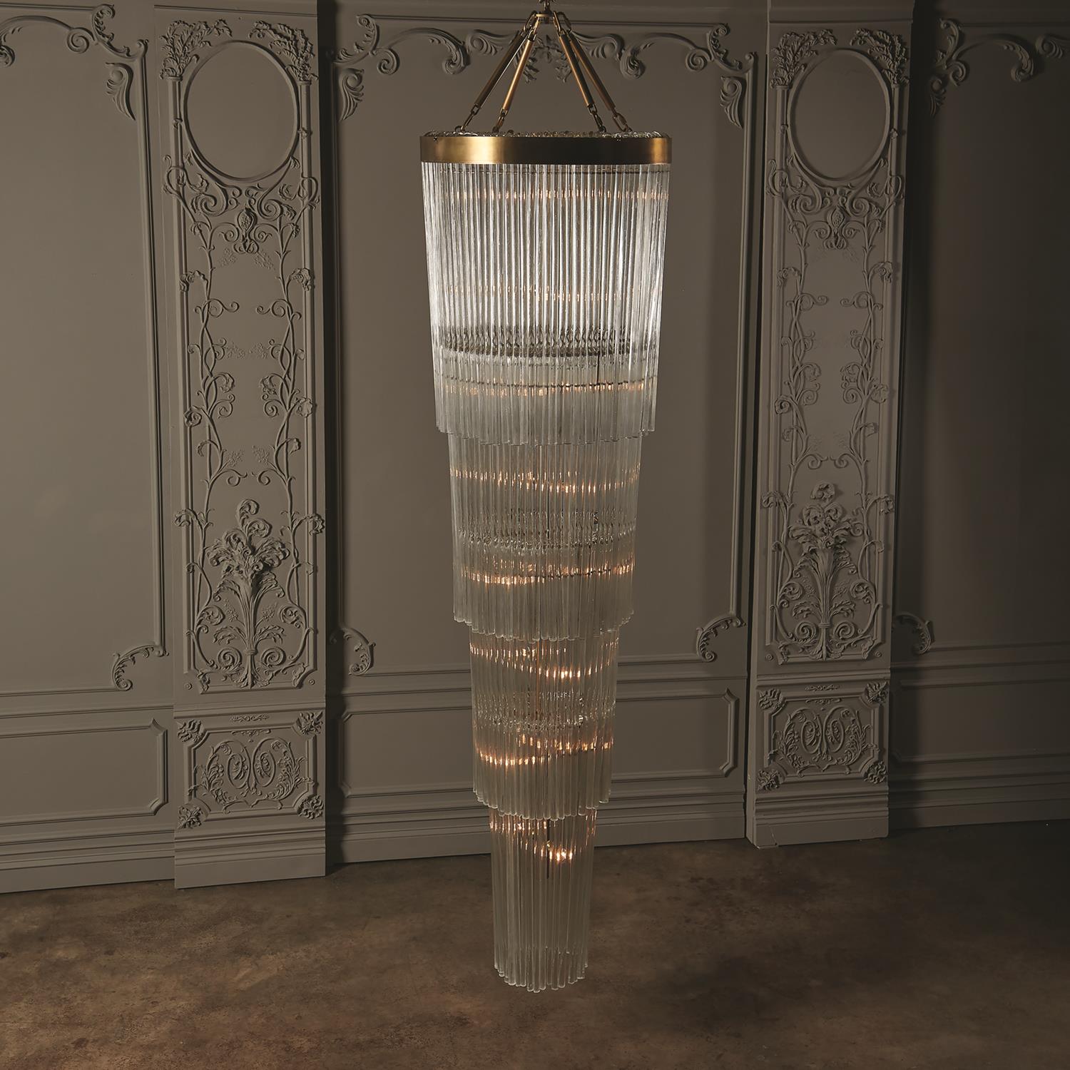 Rain Chandelier - Grats Decor Interior Design & Build Inc.