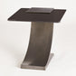 Side Table w/Smoke Glass-Light Gunmetal