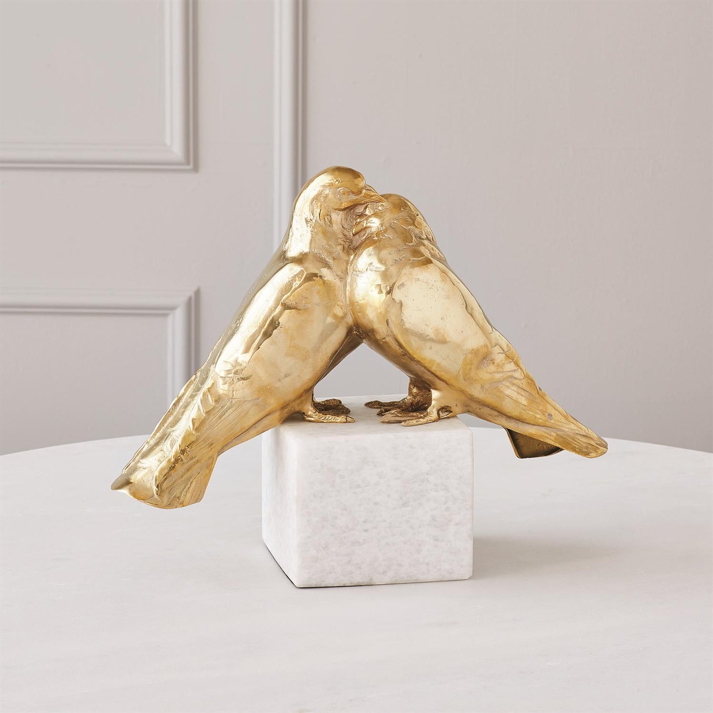 Love Doves - Brass - Grats Decor Interior Design & Build Inc.