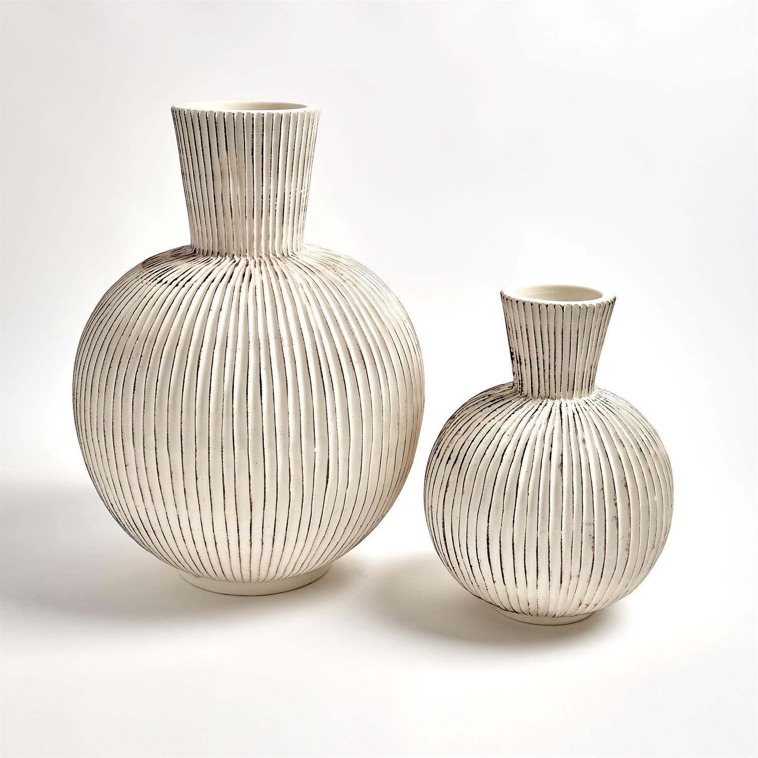 Furrow Sphere Vase - Grats Decor Interior Design & Build Inc.