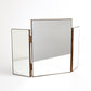 Tri-Fold Vanity Mirror-Antique Brass - Grats Decor Interior Design & Build Inc.