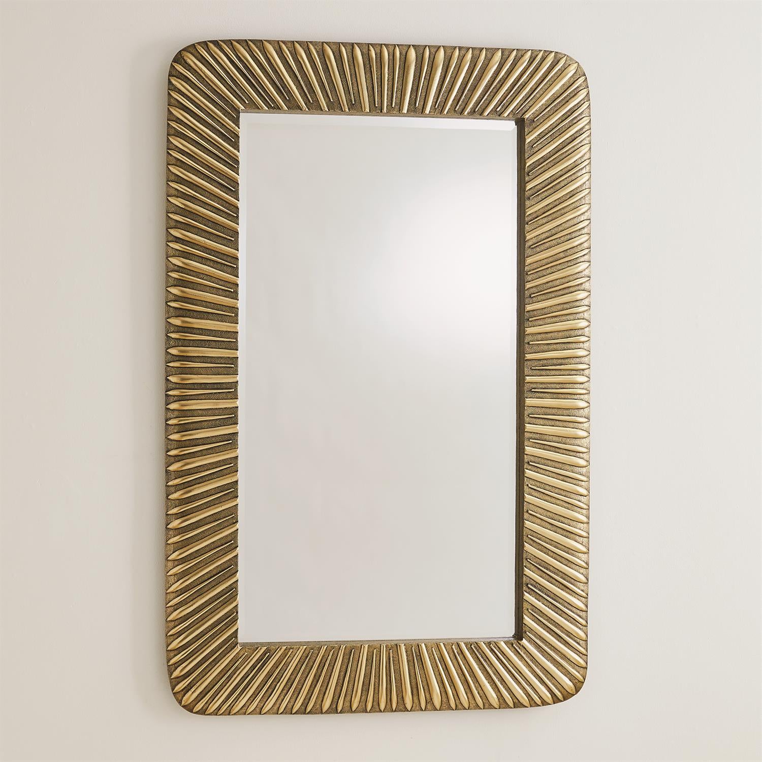 Valencia Mirror - Antique Brass - Grats Decor Interior Design & Build Inc.