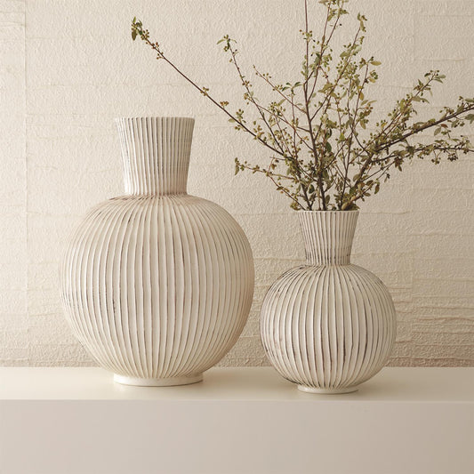 Furrow Sphere Vase - Grats Decor Interior Design & Build Inc.