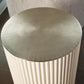 Camille Side Table - White Bronze - Grats Decor Interior Design & Build Inc.