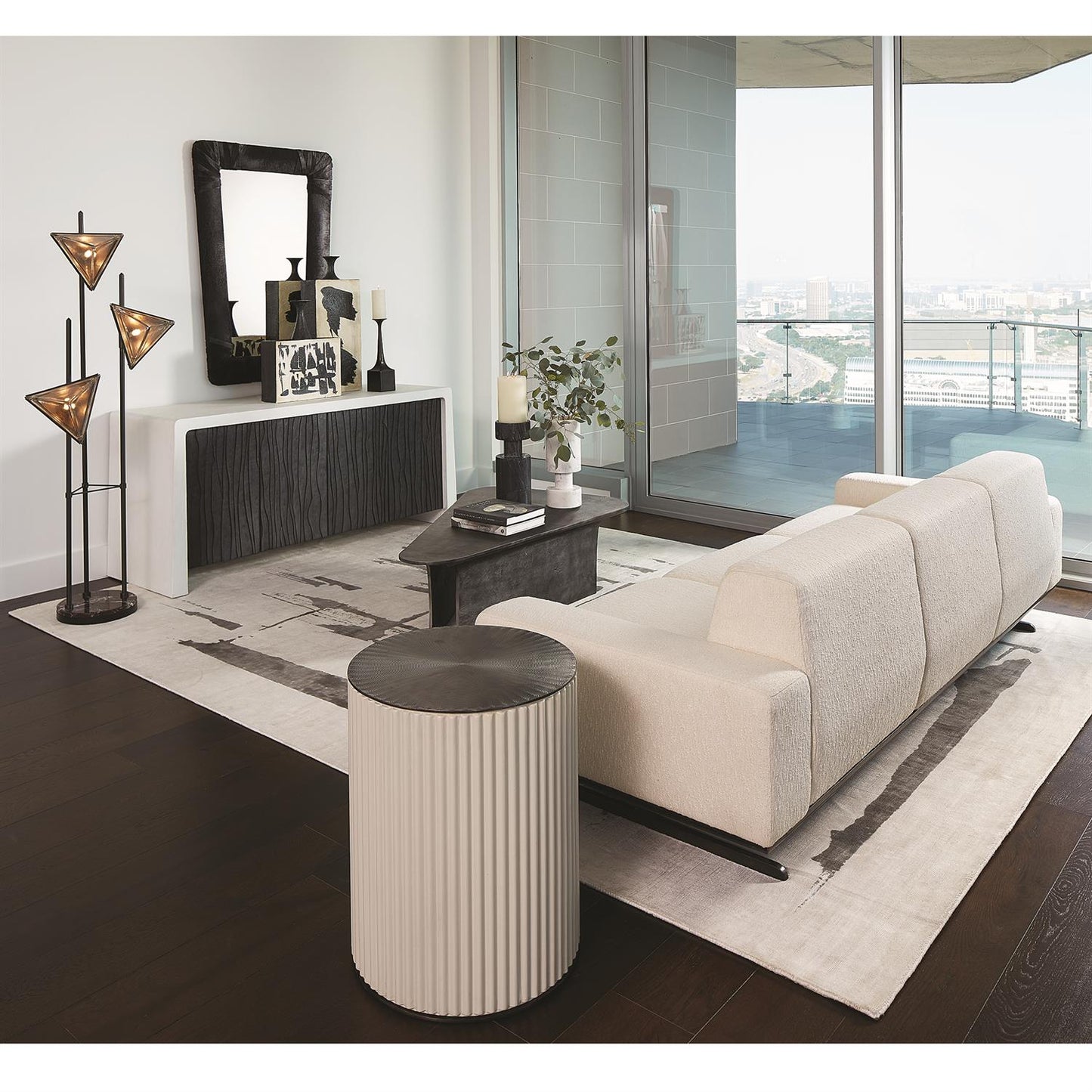 Camille Side Table - Bronze - Grats Decor Interior Design & Build Inc.