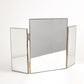 Tri-Fold Vanity Mirror - Nickel - Grats Decor Interior Design & Build Inc.