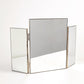 Tri-Fold Vanity Mirror - Nickel - Grats Decor Interior Design & Build Inc.
