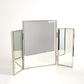 Tri-Fold Vanity Mirror - Nickel - Grats Decor Interior Design & Build Inc.