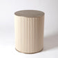 Camille Side Table - White Bronze - Grats Decor Interior Design & Build Inc.