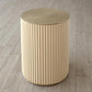 Camille Side Table - White Bronze - Grats Decor Interior Design & Build Inc.