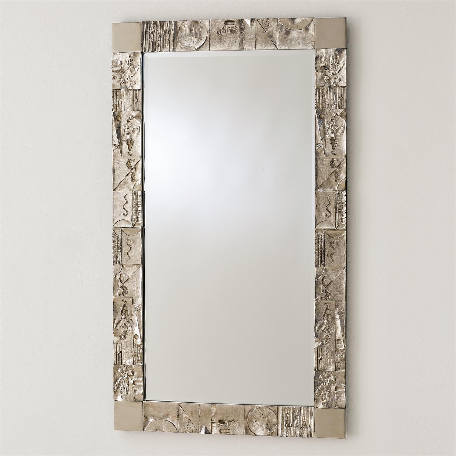 Pimlico Mirror - Nickel - Grats Decor Interior Design & Build Inc.