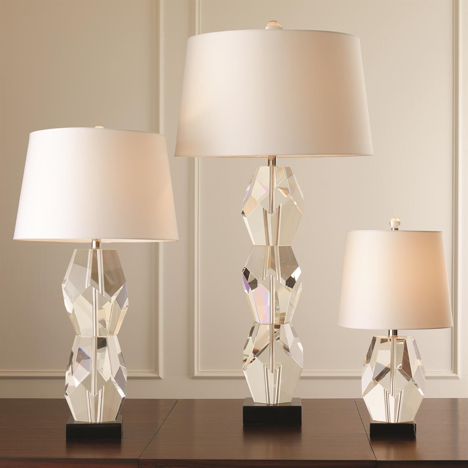 Facet Block Lamp - Double - Grats Decor Interior Design & Build Inc.
