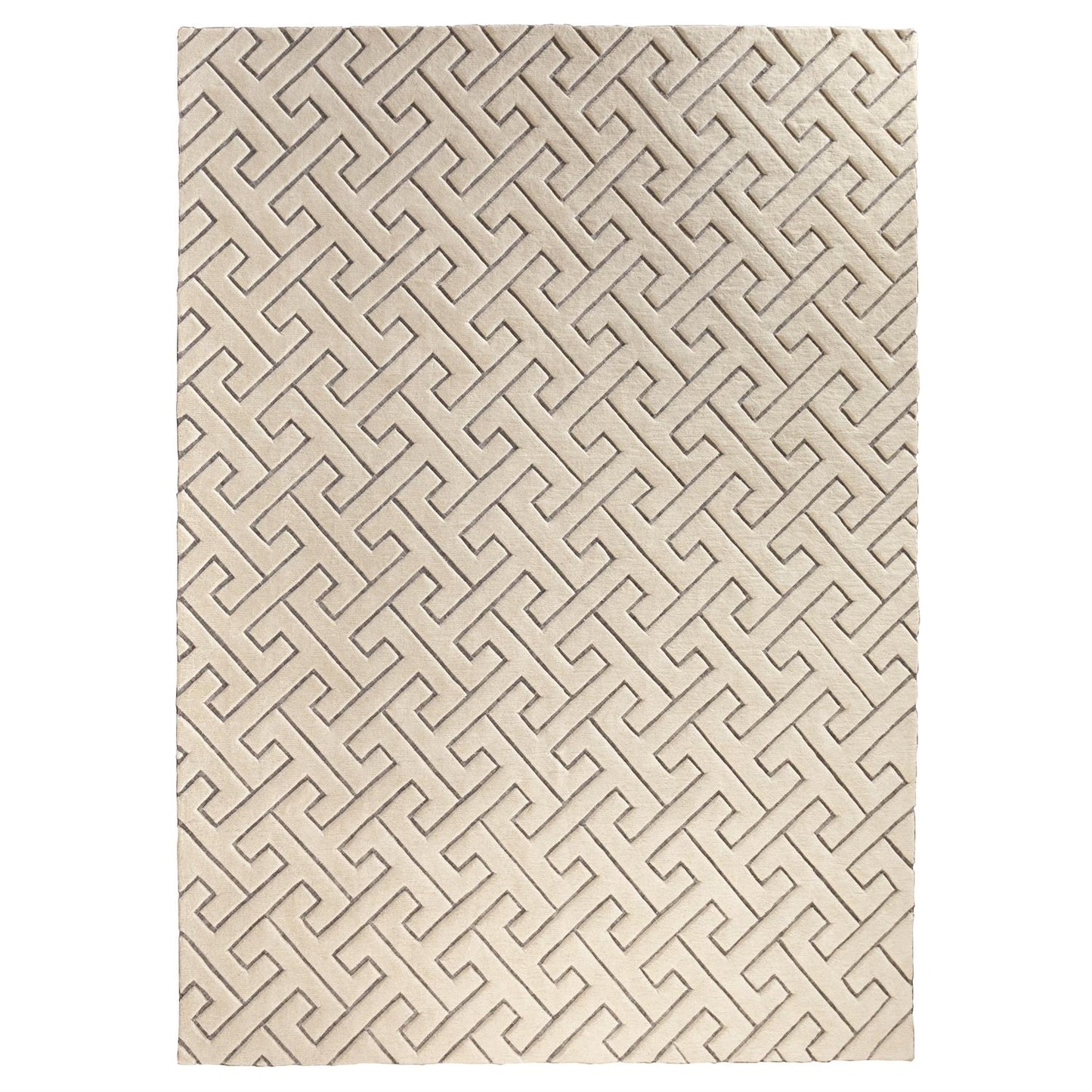 Tessellating Rug - Ivory/Grey - 4 Sizes