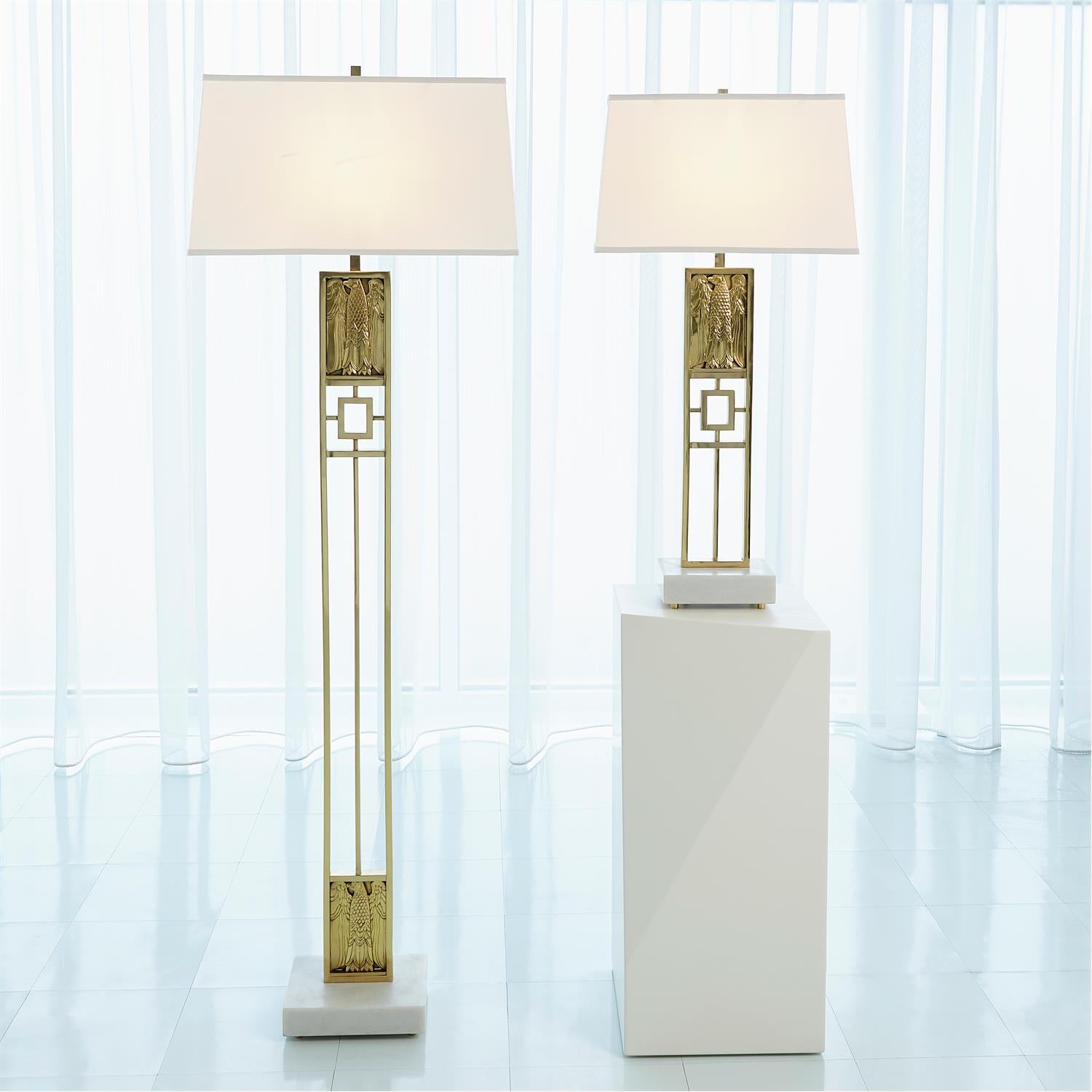 Republic Table Lamp - Brass - Grats Decor Interior Design & Build Inc.