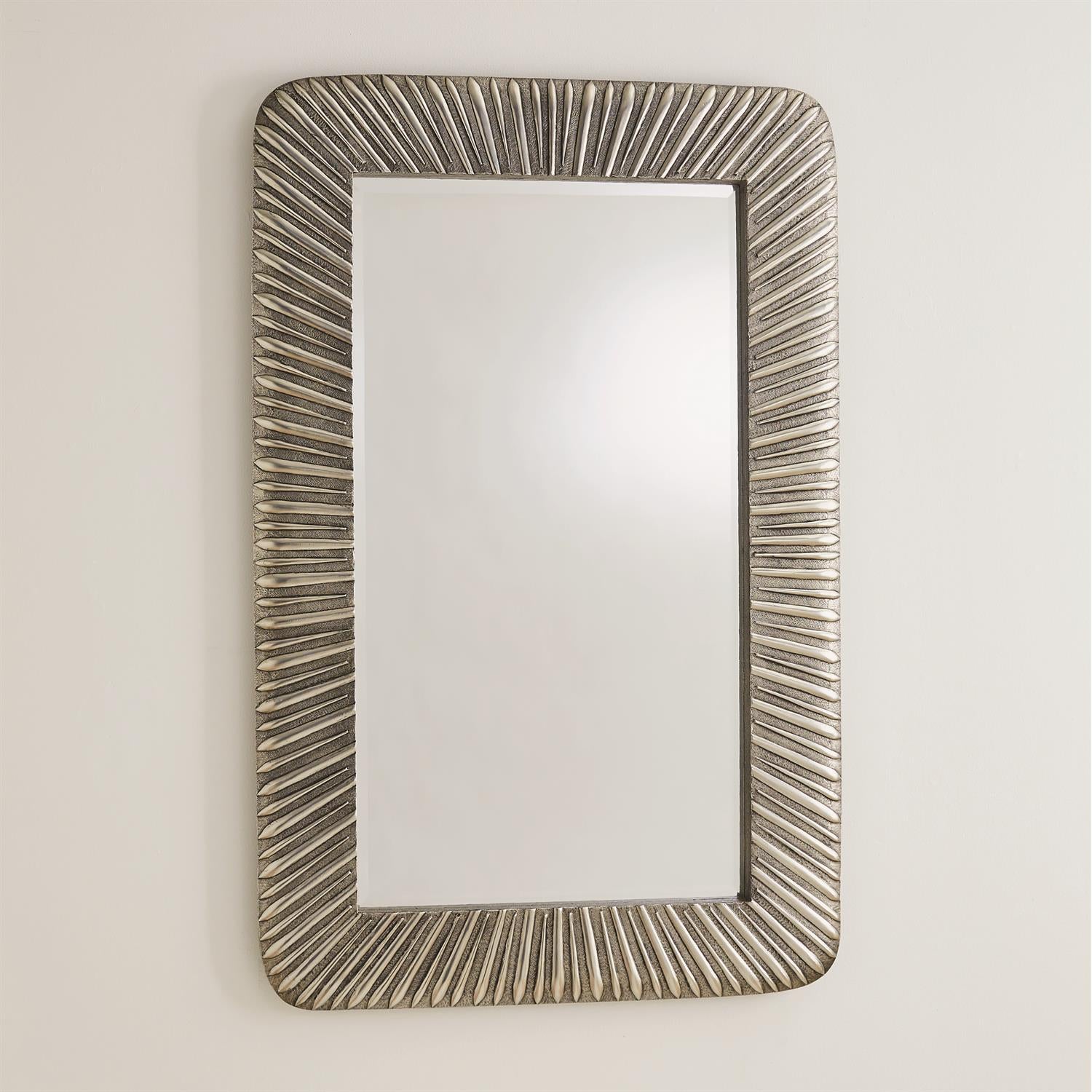 Valencia Mirror - Antique Nickel - Grats Decor Interior Design & Build Inc.
