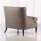 Severn Lounge Chair - Grey Leather - Grats Decor Interior Design & Build Inc.