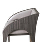 Arches Bar Stool - Grey Leather - Grats Decor Interior Design & Build Inc.