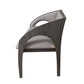 Arches Bench - Grey Leather - Grats Decor Interior Design & Build Inc.