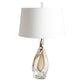 Amber Twist Lamp