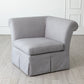 Slipper Sectional - Corner Section - Heather Grey