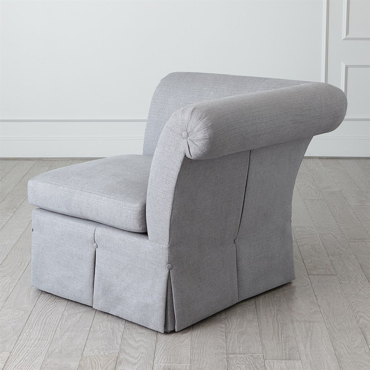 Slipper Sectional - Corner Section - Heather Grey