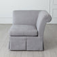 Slipper Sectional - Corner Section - Heather Grey