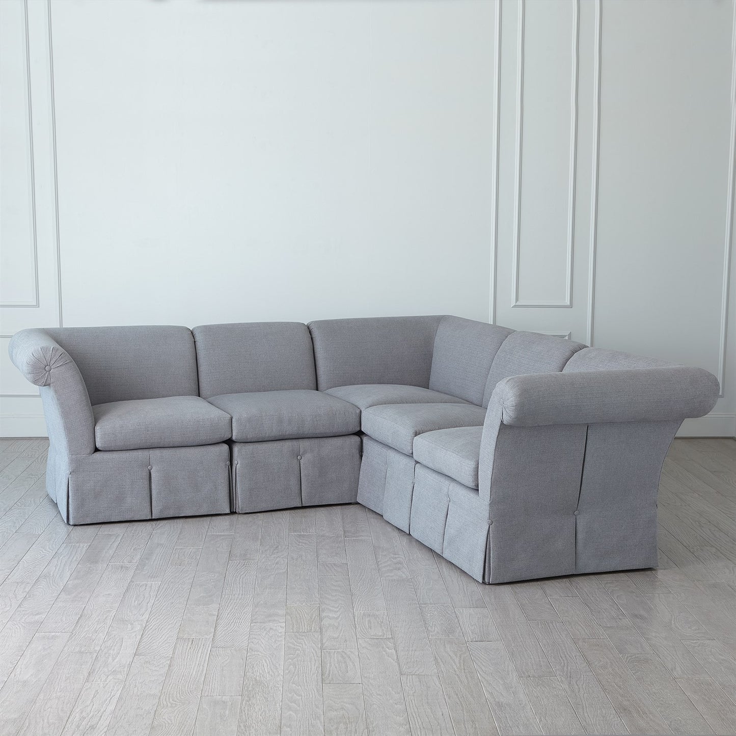 Slipper Sectional - Corner Section - Heather Grey