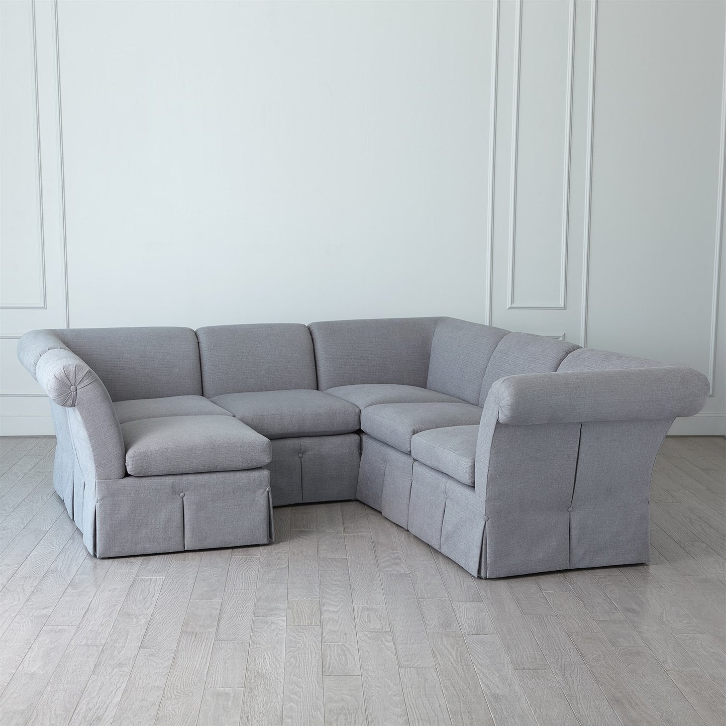 Slipper Sectional - Corner Section - Heather Grey