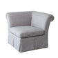 Slipper Sectional - Corner Section - Heather Grey