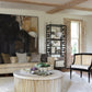 Teeter Totter 41"Dia Stone Table - Round - Grats Decor Interior Design & Build Inc.
