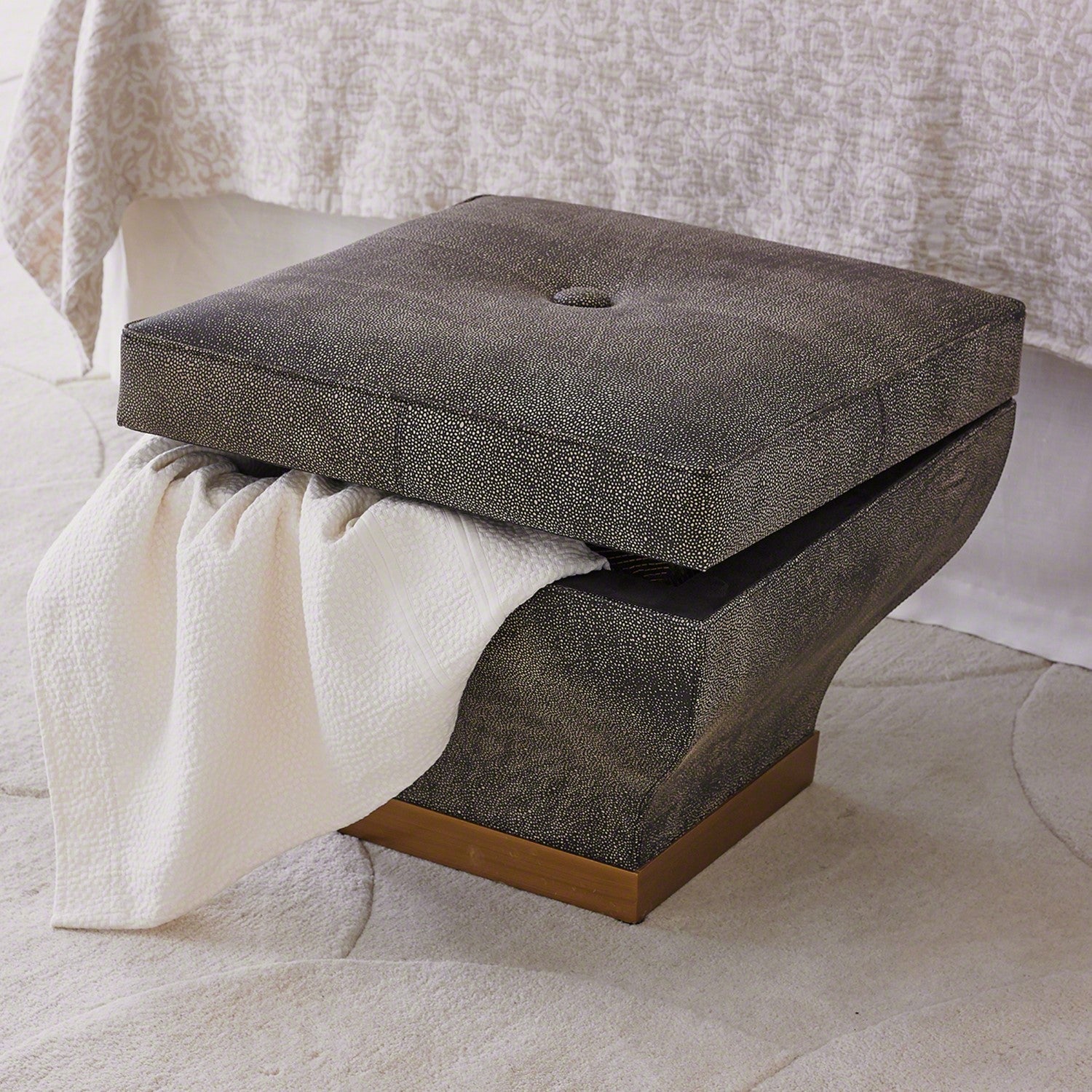 Churchill Storage Ottoman - Grats Decor Interior Design & Build Inc.