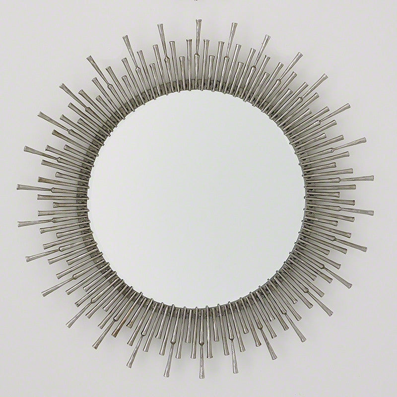 Spike 42" Mirror - Antique Nickel - Grats Decor Interior Design & Build Inc.