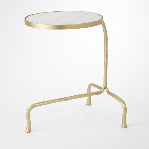 Cantilever 19" x 15" Table - Brass - Grats Decor Interior Design & Build Inc.