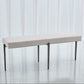 Laforge Bench- Natural Iron w/Muslin Cushion - Grats Decor Interior Design & Build Inc.