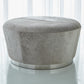 Tapered Ottoman - Hair on Hide - Grey - Grats Decor Interior Design & Build Inc.