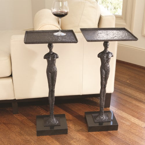 Modern Man Side Table - Grats Decor Interior Design & Build Inc.