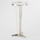 French Moderne 12"Dia Side Table-Nickel w/Mirror Top - Grats Decor Interior Design & Build Inc.