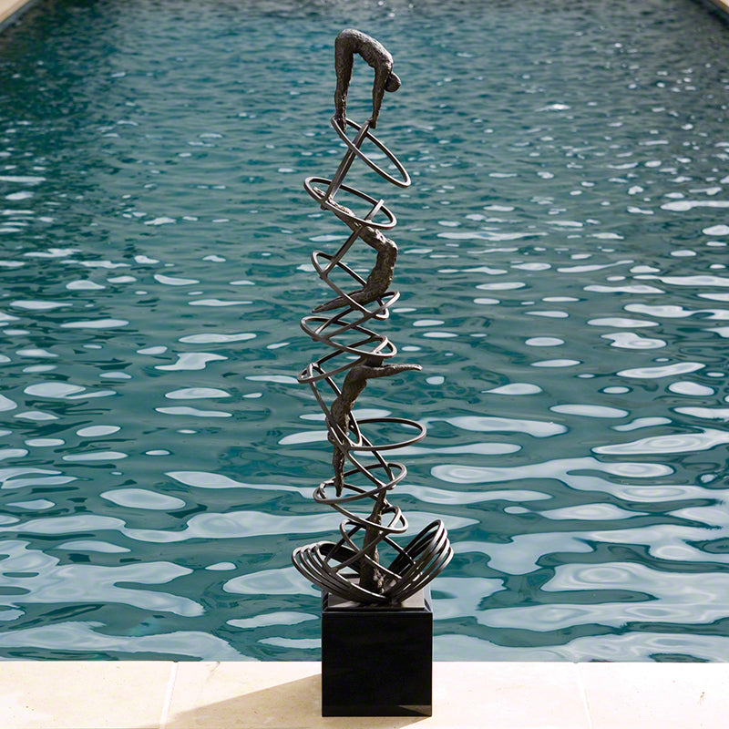 Diver 48"H Sculpture - Grats Decor Interior Design & Build Inc.